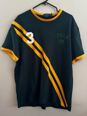 Polo Ralph Lauren Y2K #3 Racing Stripe Men’s XL Classic Fit T-Shirt